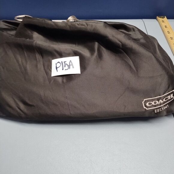 Coach New York Satchel Large Purse Women's Brown‎ Cream Leather D1149-F15447 - Picture 8 of 16